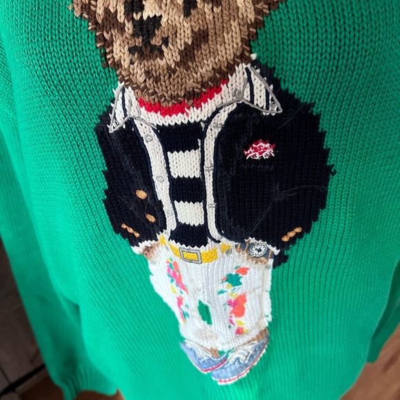 NWT Polo Ralph Lauren hooded bear sweater. - Picture 2 of 5